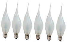  Silicone Dipped Flickering Flame Bulb, Country Style, Electric Candle Lamp 