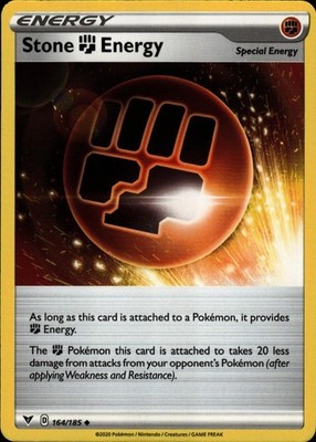 Pokemon TCG Card Stone Fighting Energy Special Energy Normal SWSH04: Vivid Volta