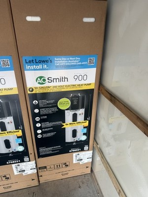   NEW - A.O. Smith 900 50 Gal Hybrid Heat Pump Water Heater, 