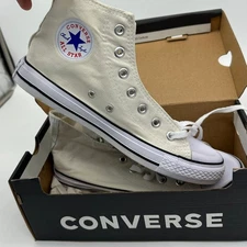 Converse Shoes Unisex Men 7.5 Women 9.5 Cream Chuck Taylor All Star Sneaker NEW