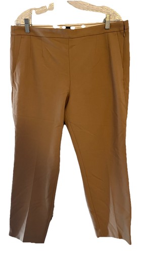 J.Crew Martie Ankle Damenhose khaki Farbe Seitenreißverschluss Größe 16