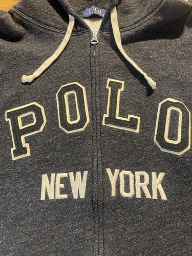 Polo Ralph Lauren 4XB Big Tall Hoodie Zip Sweatshirt POLO New York Gray Fleece - Picture 3 of 11