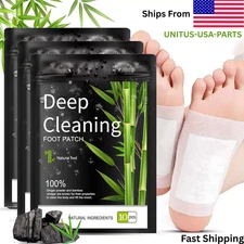 Bamboo Organic Detox Foot Pads to Remove Toxins Deep Cleansing | 10-30 patches