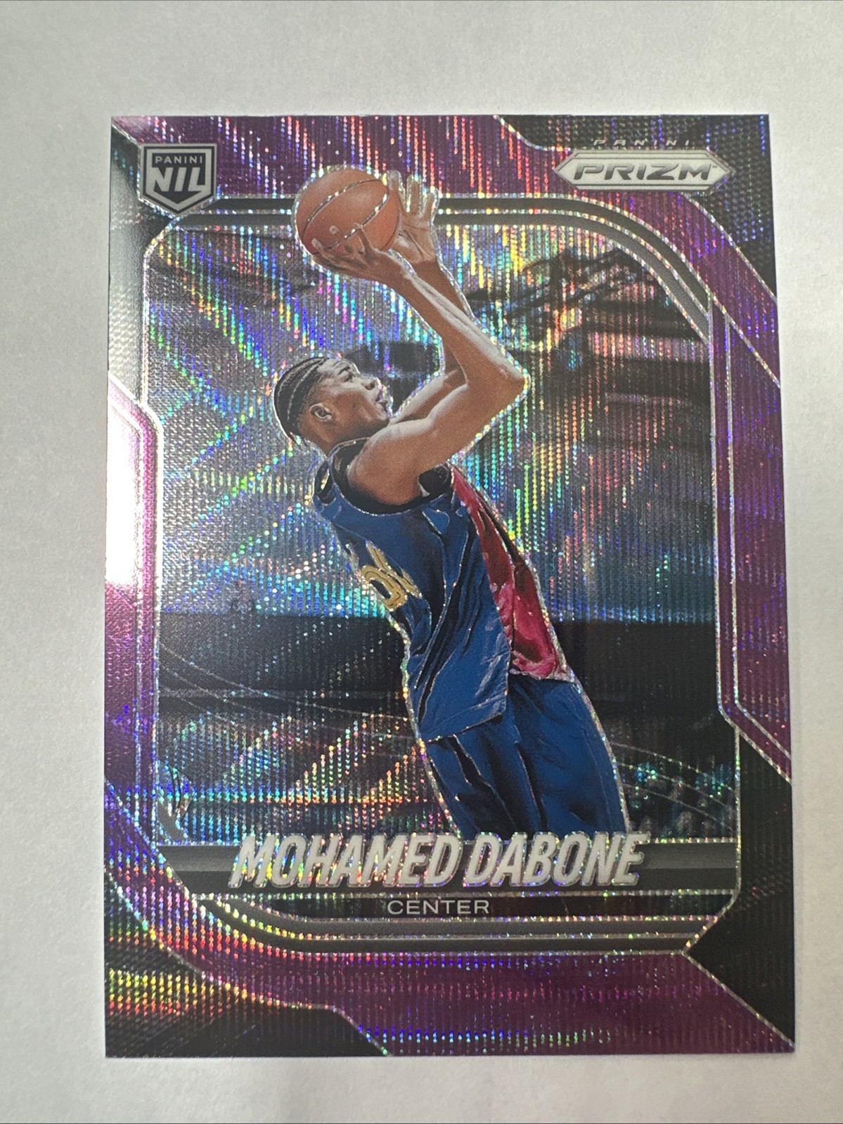 2025-26 Prizm Mohamed Dabone Purple Wave Prizm NIL #183
