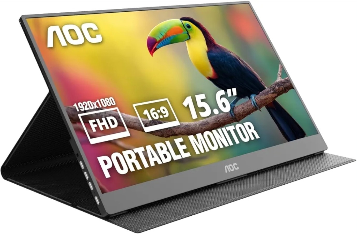 AOC 16T20 Portable Monitor 15,6" FHD 1080p IPS Display, USB-C Portable Laptop