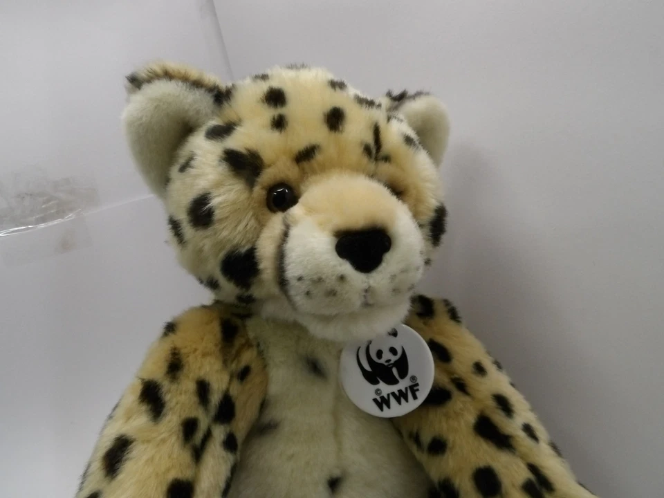 WWF Build-a-Bear B.A.B. Workshop Black Spotted Cheetah Plush Stuffed Animal 13" - Image 2 of 4