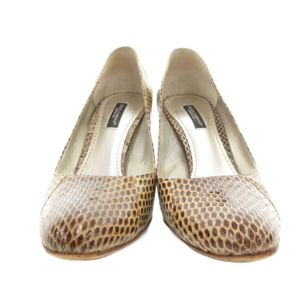Dolce Gabbana Python Pattern Pumps Stiletto Heel … - image 3