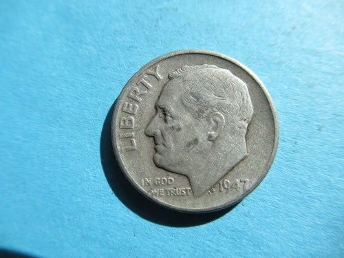 1947-P Roosevelt Silver Dime VG Free Shipping r
