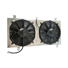 Aluminum Shroud&12 inch Fans For Radiator 2002-2007 Subaru Impreza WRX STI GD