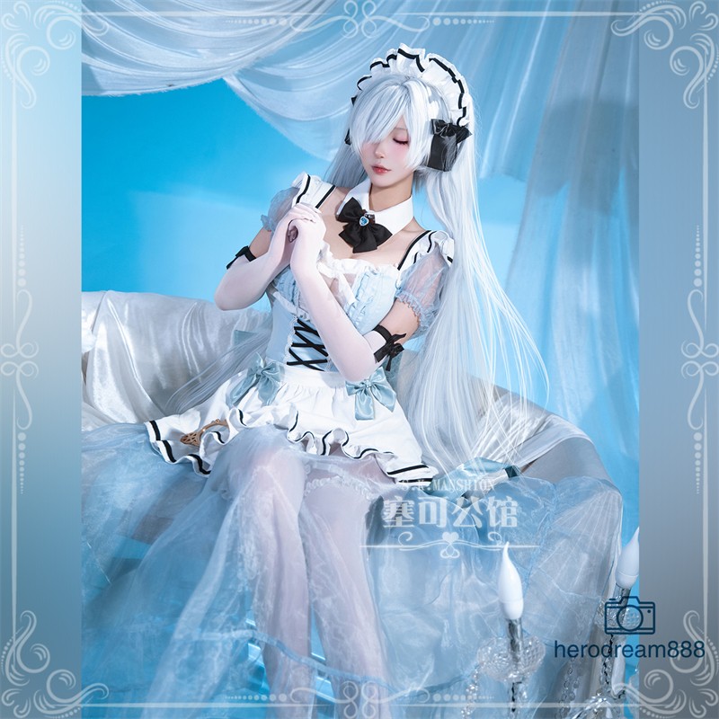 Cinderella Cosplay Costume Women Girl Maid Dress NIKKE The Goddess of Victory image 3