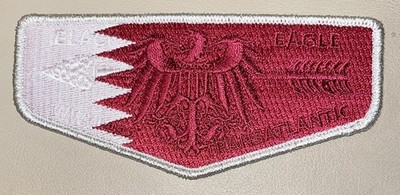 Boy Scout Black Eagle Lodge 482 Qatar 2026 Country Flap New. BSA Removed