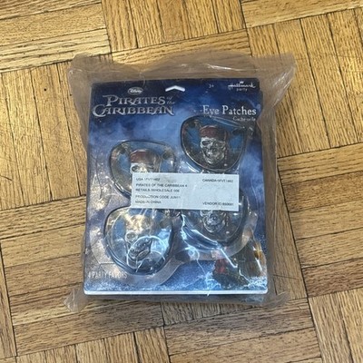 Disney Pirates of the Caribbean Eye Patch Hallmark Party Favors - 24 Total - NIP