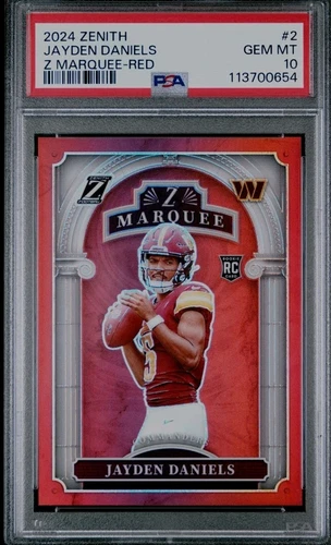 2024 Panini Zenith Jayden Daniels Z Marquee Red 11/49 GEM MINT 10 #2 COMMANDERS
