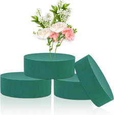 Large Floral Foam round 6'' Flower Foam 4Pcs Florist Foam Blocks Wet Dry Green