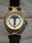 Vintage Timex 364 T B 6 Cell Sun Moon Phase Date Round Watch