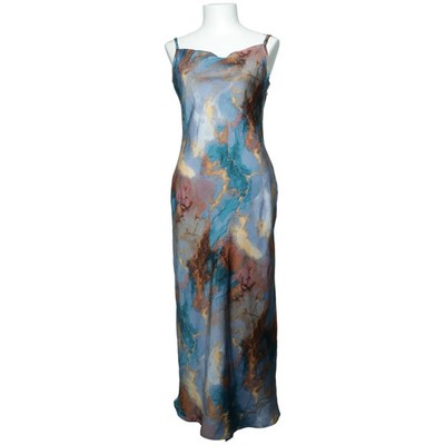 Micas, Kleid, Größe: L, Blau/Mehrfarbig, Polyester, Batik, Damen #Klw