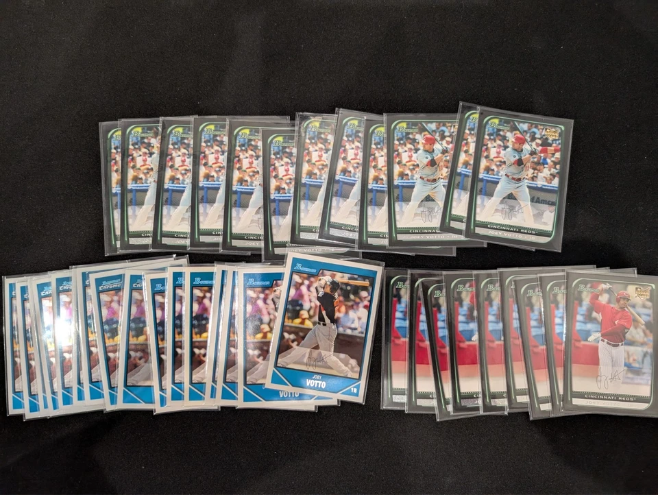 Joey Votto RC Bowman Lote x37 2007 2008 #BDPP98 #204 #BDP9 Rojos Cromo Foto 2 de 2