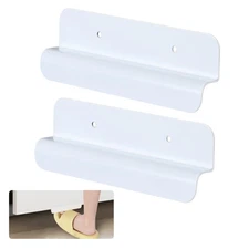 2 PCS White Cabinet Foot Pull for Trash Drawer Touchless Hands-Free Handle