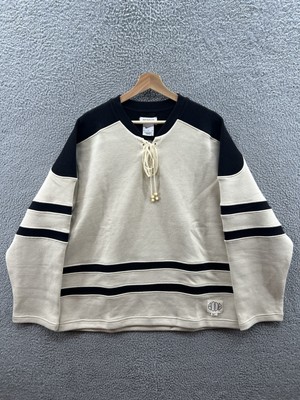Nike x BODE Rec Lacing Knit Cream Brown Long Sleeve Size XL