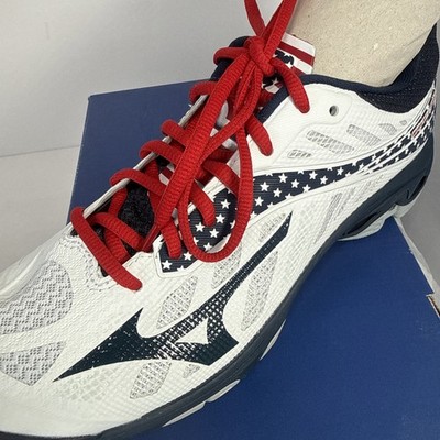 Mizuno Wave lighting z4 Women's Volleyball US Size 10 White/Blue