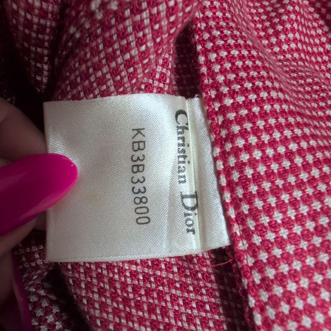 Christian Dior Linen Checked Pattern Tailored Jac… - image 24