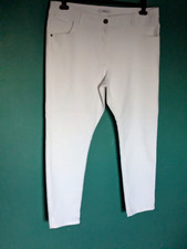 White Denim Stretch Slim Leg Jeans Plus Size 18 20 22 'B33