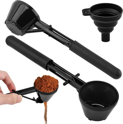 Coffee Powder Scoop with Funnel, Measuring Scoop for Protein, Milk Powder & K Cu