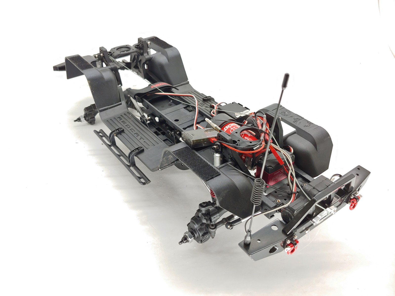 Redcat Racing Gen8 1/10 4x4 RC Rock Crawler Roller Slider Chassis w/ Motor & Ser