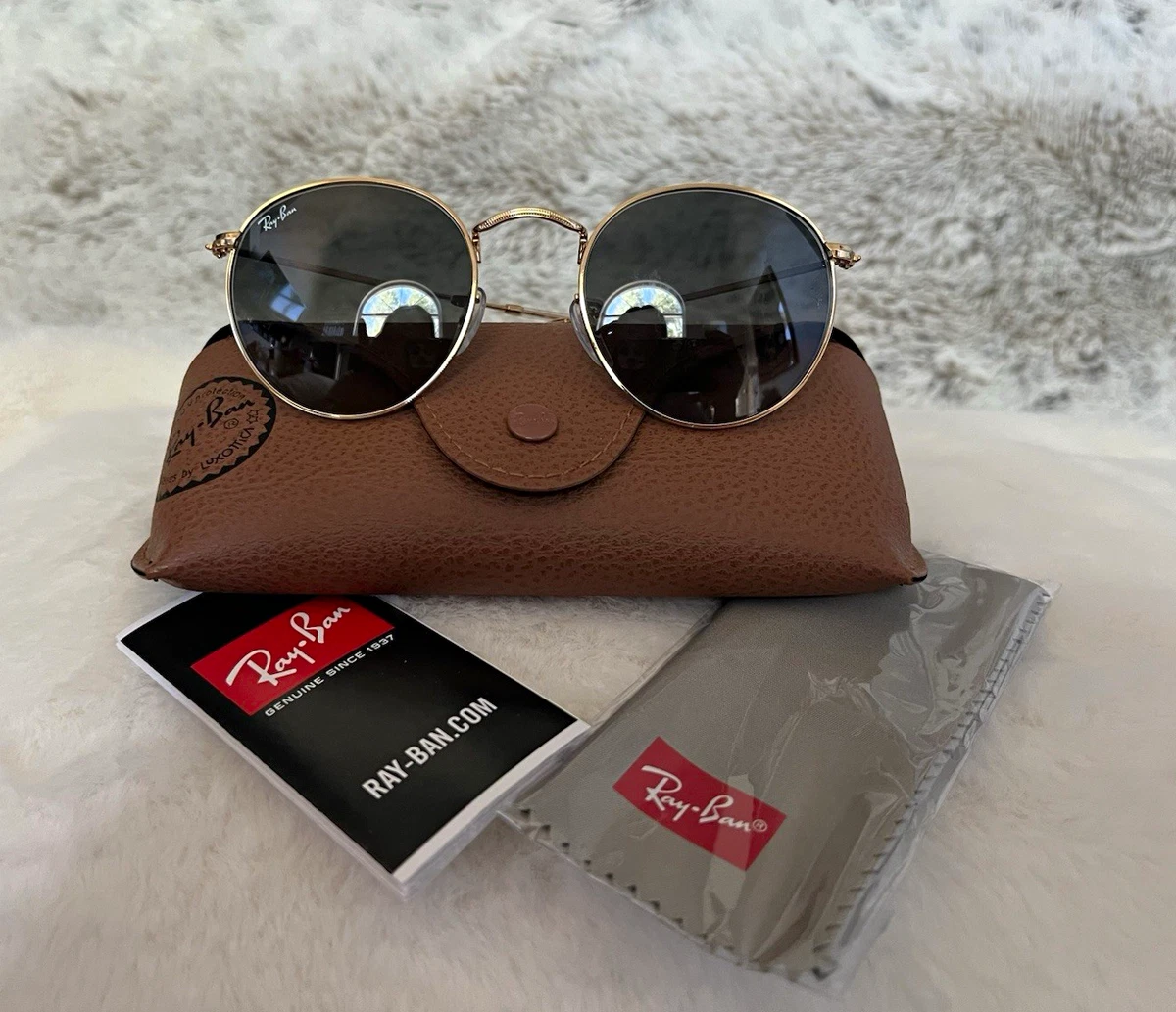 Ray-Ban Blue Round Sunglasses for Women for sale | eBay