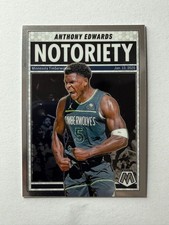 2024-25 Panini Mosaic Anthony Edwards #1 Notoriety Minnesota Timberwolves