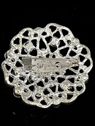 Lotto costume ciondolo goccia argento 925 gioielli donna spilla collana orecchini - Foto 16 di 19