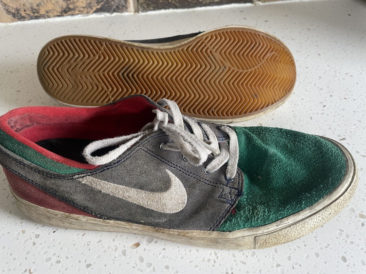 Nike SB Stefan Janoski Lucid Green Harlequin Suede Trainers