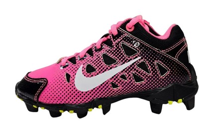 Crampons Baseball Softball Rawlings Deuce Bas – Filles Taille 5 Rose Et Noir