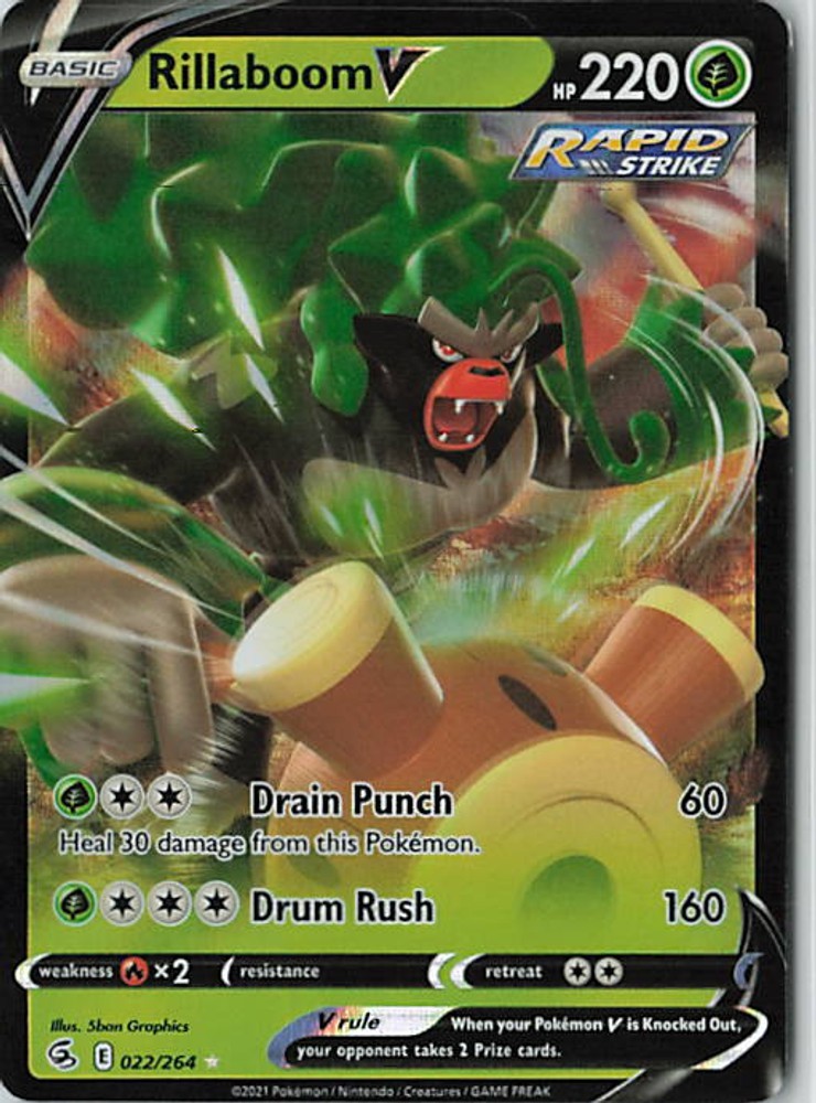 Rillaboom V 022/264 Holofoil Pokemon