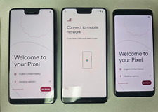 VERIZON GOOGLE PIXEL 3XL 64GB LOT OF 3 FOR PA...