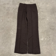 Vintage 40s 50s Pinstripe Pleated Wool Pants Slacks 27x28 Rockabilly Trousers