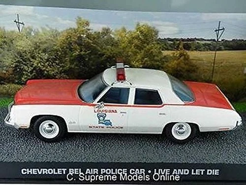 007 Fabbri 1/43 Scale 007 Bond Model Chevrolet Bel Air Police Car Live & Let Die - Image 4 of 4