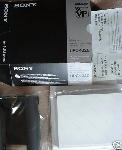SONY UPC-1020 Black & White PRINTING PACK with 100 PRINTS for Color MAVIGRAPH - Picture 2 of 4