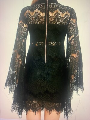 lulus black lace long sleeve dress Lovely Black Dress - Maxi Dress - Lace Dress - Gown