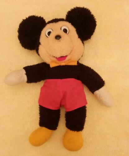 Vintage KNICKERBOCKER 12" MICKEY MOUSE Plush Stuffed Animal Toy - Picture 1 of 5