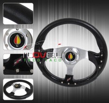 320mm Vw Scirocco Quantum Steering Wheel Pvc Leatherjdm Old Driver Horn Button