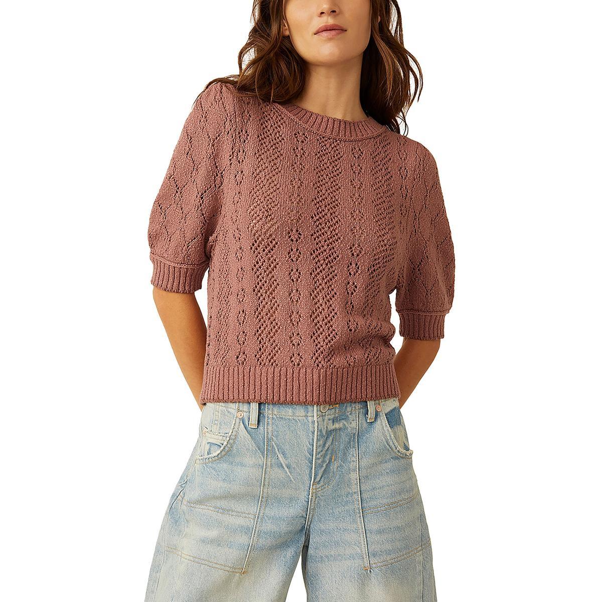 Свободный женский пуловер-свитер свободного кроя Free People BHFO 5566
