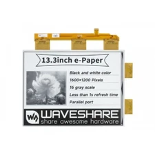 Waveshare 13.3" E-Paper E-Ink Raw Display 1600×1200 Black/White 16 Grey Scales