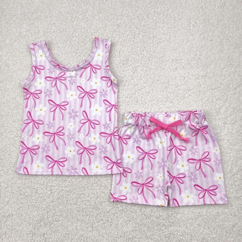 Sibling Summer baby Girls Play Set Floral Tank Top Matching Shorts Outfit - Picture 5 of 9