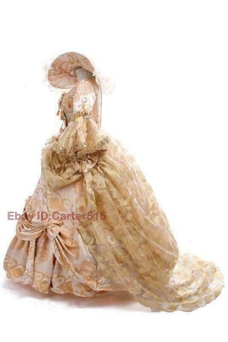 Womens Victorian Medieval Renaissance Costume Dress Theater Gown - Picture 6 of 14