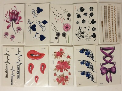 10 x Tattoo's  Superschnäppchen '4'  10 Tattoo's