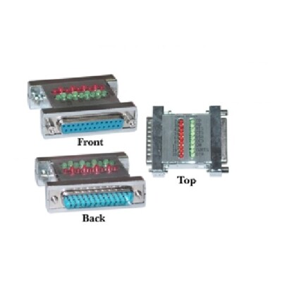 Serial Check Tester With LEDs DB25 Male to DB25 Female 31D3-42200 