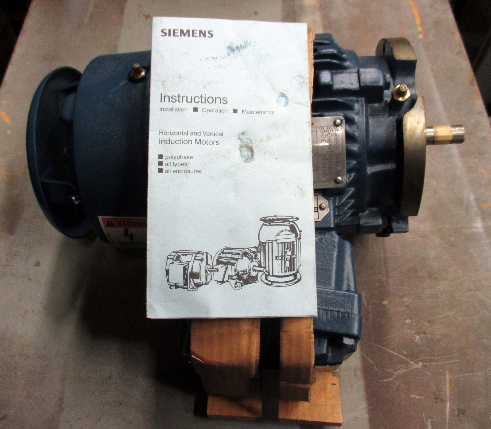 Hazardous Location 1Hp, 1745 RPM, TEFC, 143 TCVZ Siemens Motor