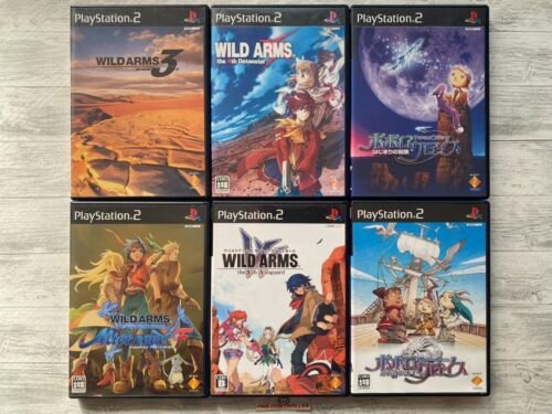 SONY PS2 Wild Arms 3 & 4 Detonator & Vth Vanguard & Alter code F & Popolocrois - Picture 1 of 14