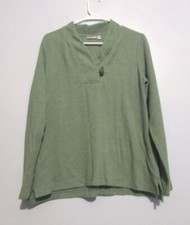 Womens Croft Barrow Green Sweatshirt Size Medium EUC